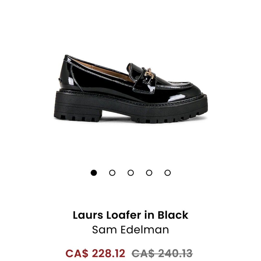 Laurs Loafer in Black Sam Edelman 6.5